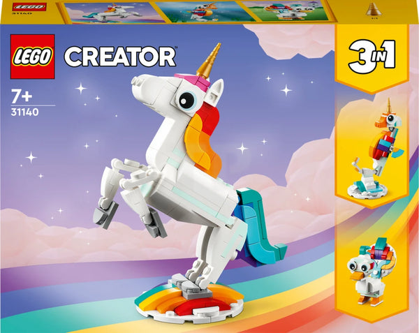 LEGO Creator 3 in 1 Magical Unicorn Buildable Animal Toy 31140