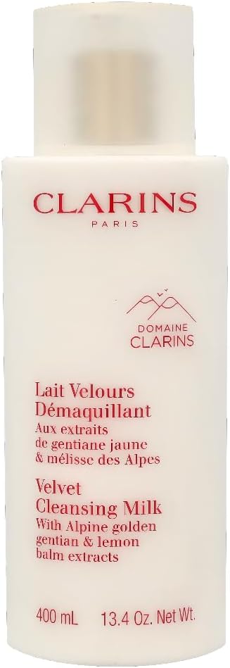 Clarins Velvet Cleansing Milk Hydrating+ Gentle Milk Makeup Remover 13.5oz/400ml