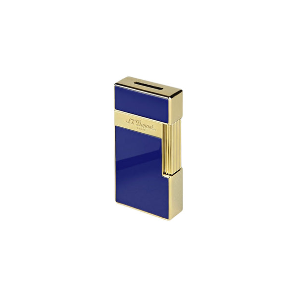 ST Dupont Big D Blue Lacquer Gold Lighter