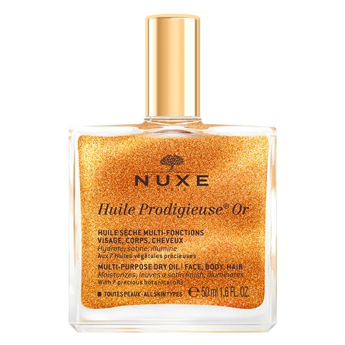 NUXE Huile Prodigieuse Shimmer Multi-Purpose Dry Oil for Radiant Glow  1.7oz/50ml