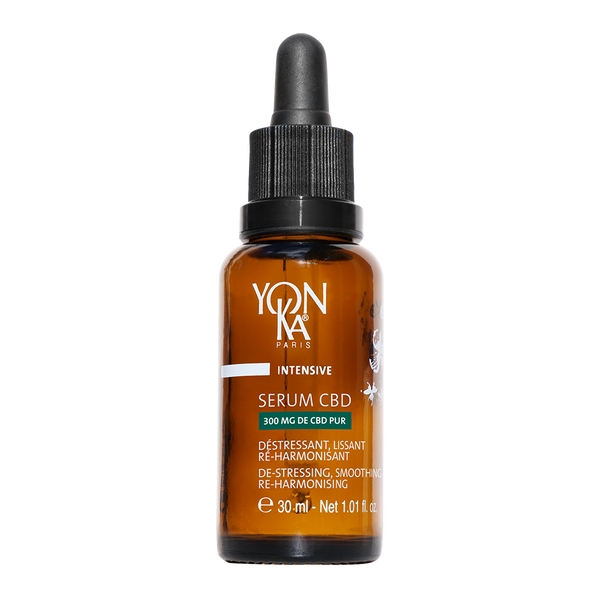 Yon-Ka Serum CBD bottle on a white background