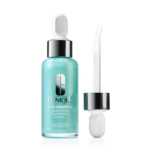 Clinique Acne Solutions Acne + Line Correcting Face Serum With Salicylic Acid | Anti-Aging + Smoothing, 1 fl. oz.