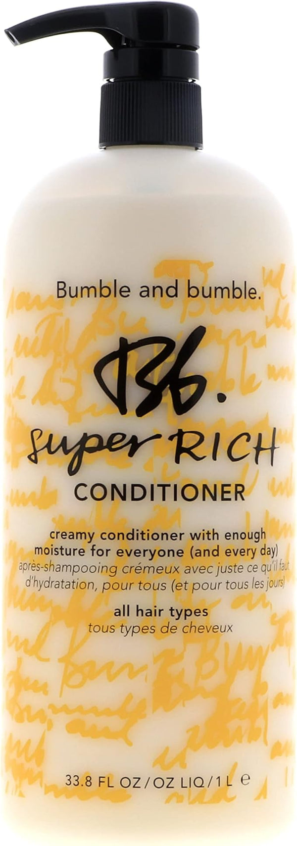 Bumble and bumble Super Rich Hair Conditioner For Every Day | Hydrating + Adds Shine | Curly, Wavy, Straight, 33.8 fl. oz.