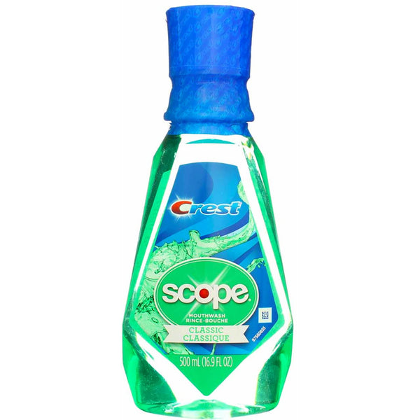 Crest Scope Classic Mouthwash 2-Pack, Original Mint 16.9oz Each