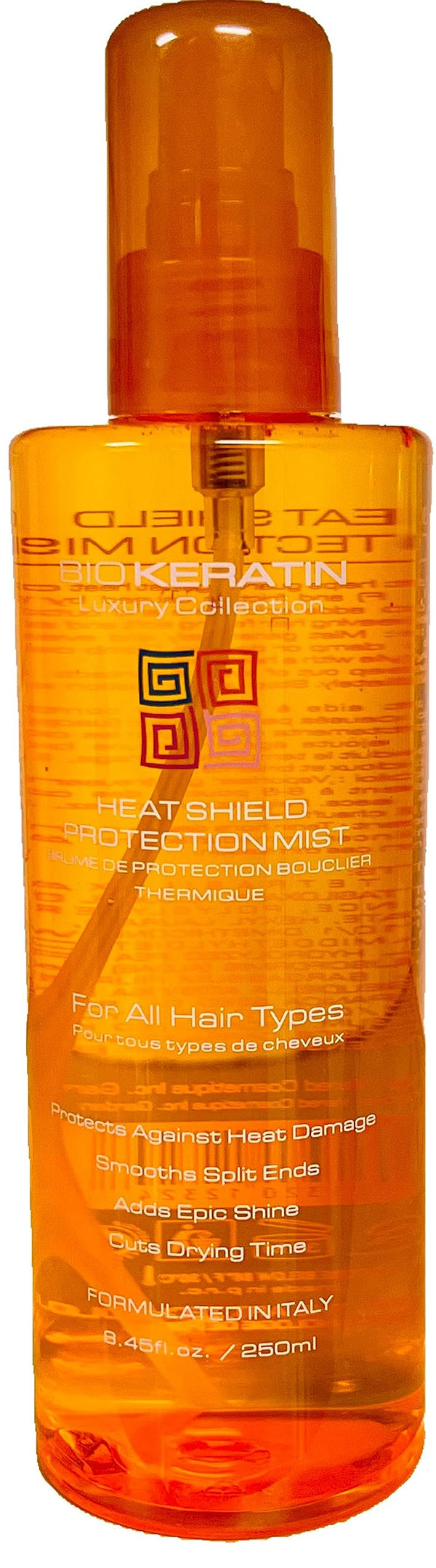 BK Luxury Heat Shield Protection Mist Spray for Hair 8.5oz/250ml