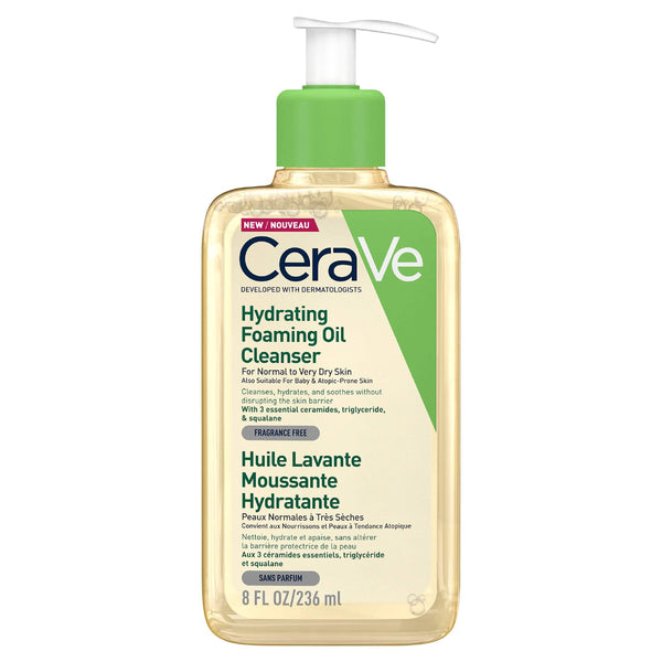 CeraVe Hydrating Oil Cleanser, Makeup Remover & Cleanser 8oz/236ml