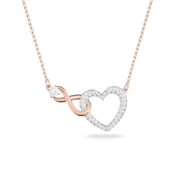 Swarovski Infinity Heart Necklace White Crystal