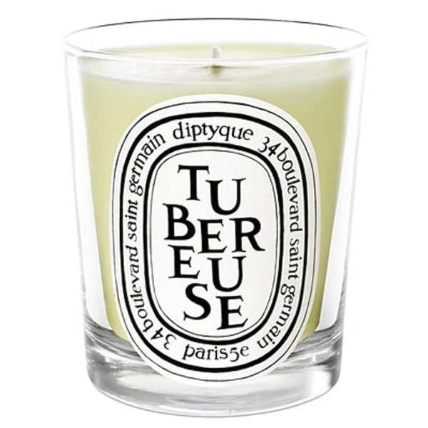 Diptyque Tubereuse Scented Candle, Long-Lasting White Jar 6.5oz/185g