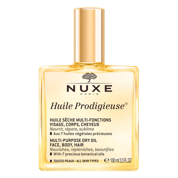 NUXE Huile Prodigieuse Multi-Purpose Dry Oil for Face, Body & Hair 3.4oz/100ml