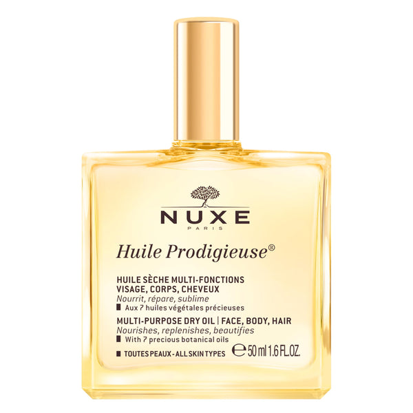 NUXE Huile Prodigieuse Dry Oil for Face Body & Hair, 1.7oz/50ml