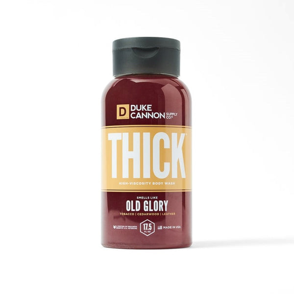 Duke Cannon THICK Body Wash Old Glory, 3X Thicker Formula for Men 17.5oz/500ml