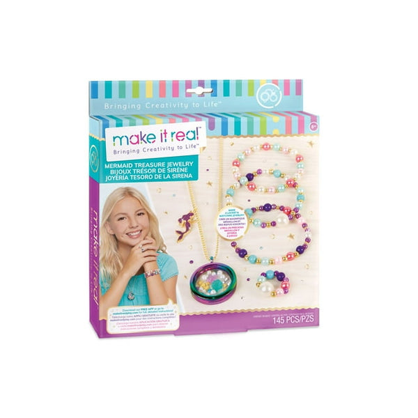 Make It Real Mermaid Bracelet Making Kit Including Pendant Necklace