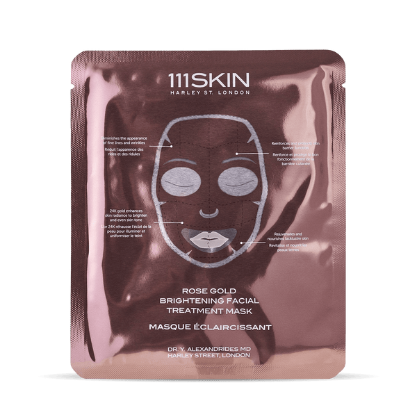 111 Skin Rose Gold Brightening Facial Treatment Mask 5 Masks