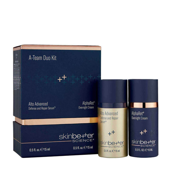 Skinbetter A-Team Duo - AlphaRet Overnight Cream + Alto Advanced Defense Serum 0.5oz/15ml