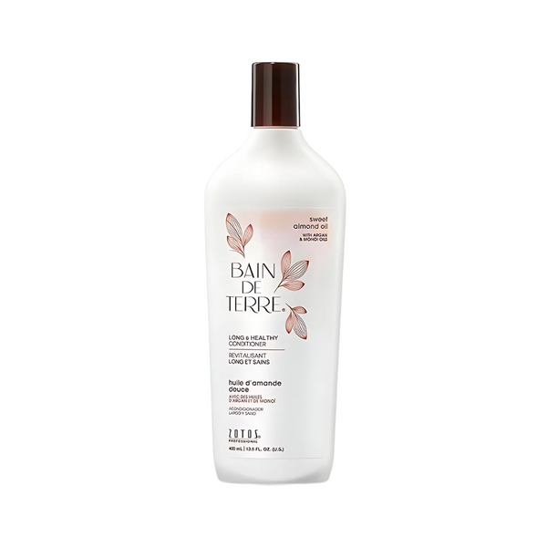 Bain De Terre Long & Healthy Almond Oil Shampoo 13.5oz/400ml