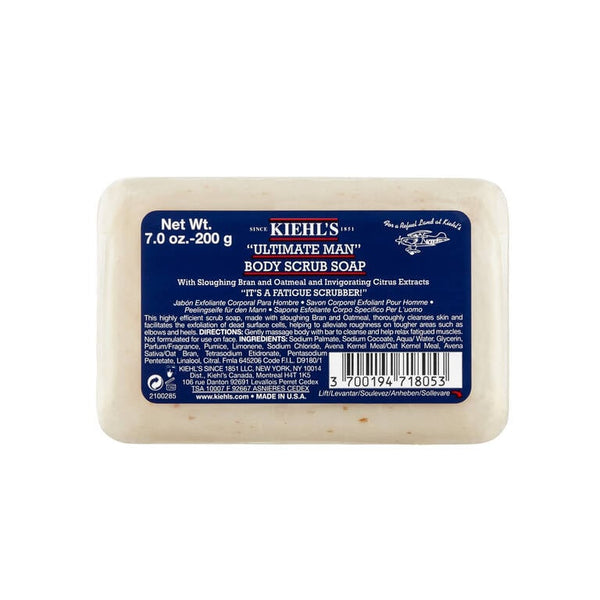 Kiehl's Ultimate Man Body Scrub Exfoliating Bar Soap 7oz/200g
