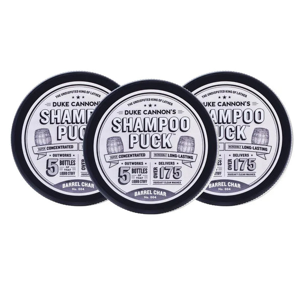 Duke Cannon Men's Solid Shampoo Pucks Bars, Pack of 3