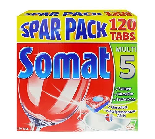 Somat Multi 5 Dishwasher Tabs 120 Tabs